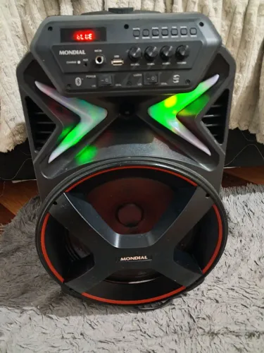 Caixa Amplificada Connect Lights Cm-400 Mondial Cor Preto