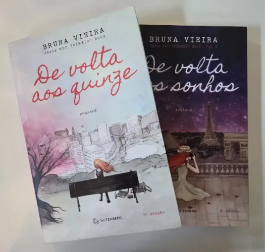 Livros "De Volta aos Quinze" e "De Volta aos Sonhos" - Bruna Vieira