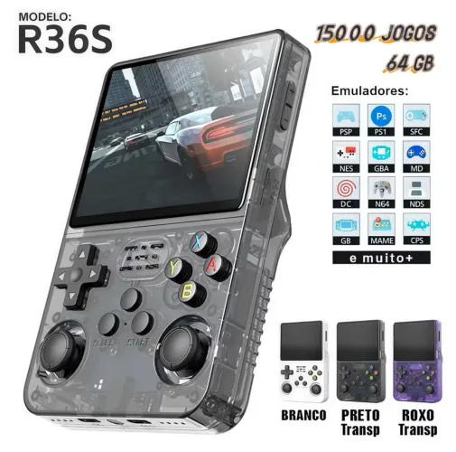 Vídeo Game Retrô R36S +15mil Jogos (entrega gratis)