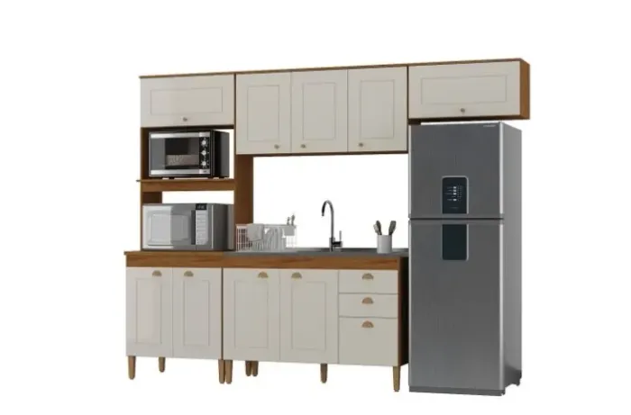 Armário de Cozinha Viena completa com balcão $1.599,00