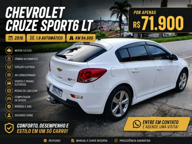 Chevrolet Cruze HB Sport LT 1.8 16V Flexp. 5P AUT 2016