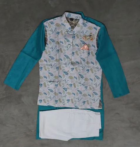 Kurta Indiana Masculina Verde