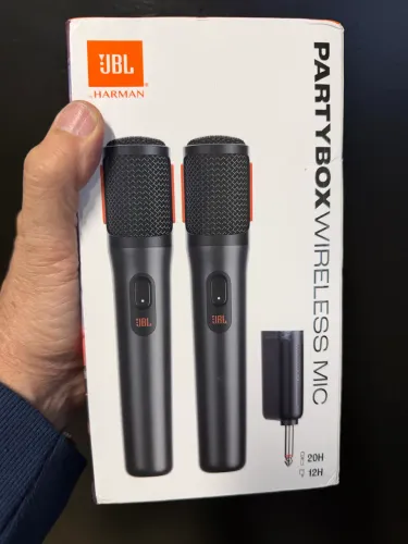 Microfone Sem Fio JBL Duplo - Partybox