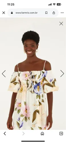 Vestido farm florido curto