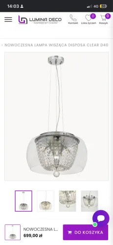 Luminárias de cristal 