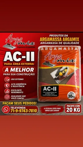 Argamassa Argamix ac2 a melhor