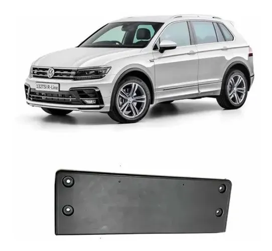 Suporte Placa Dianteiro Tiguan 2017 2018 2019 2020 2021 2022