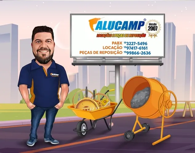 Alucamp locação e peças de reposição