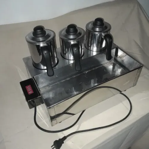 Banho Maria com 3 Bules todo em inox - 110 volts