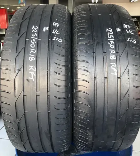 Kit 02 Pneus 225/50r18 Bridgestone Turanza T001 95W Run Flat (usados) *15/16