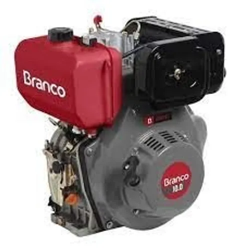 Motor Diesel Com Redução 10cv Partida Elétrica - Branco