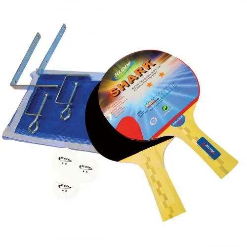 Kit Tênis De Mesa Shark Ping Pong Klopf 5031 Luxo Original
