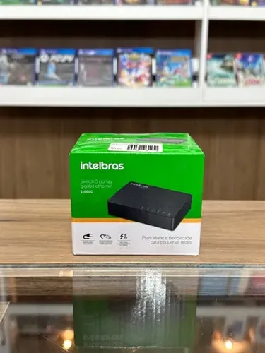 Switch Internet Intelbras S1005G Portas Gigabit Novo Loja Fisica Sem Juros