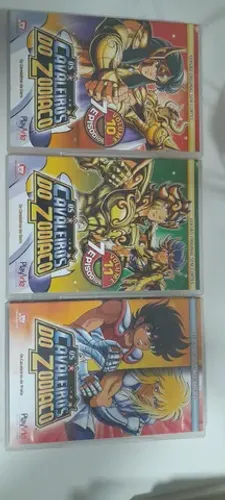 DVD Cavaleiros do Zodíacos.