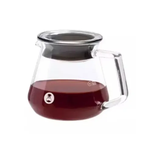 Jarra de Vidro Café Timemore Original Tampa Silicone 600 m