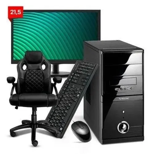Computador Completo Office Core i5 Monitor 21pl + Cadeira 1 ano de garantia