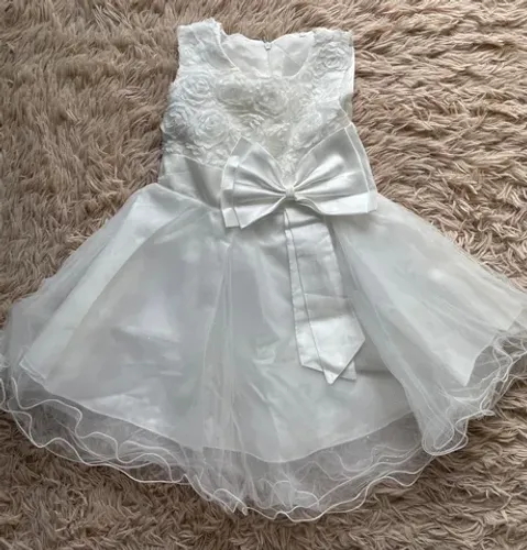 Vestido Infantil Branco Batizado ou Casamento