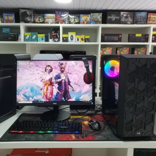 PC Gamer Novo + Monitor 24pl  intel core i3+ RX 550 1 ano de garantia e em até 12x