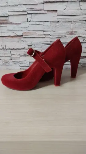 Melissa Salto Flocada Bordô