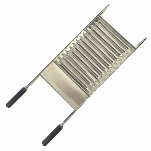 Grelha com queijeira inox 