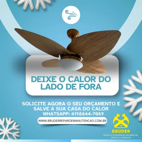 Instalador de ventilador de teto | eletricista curitiba