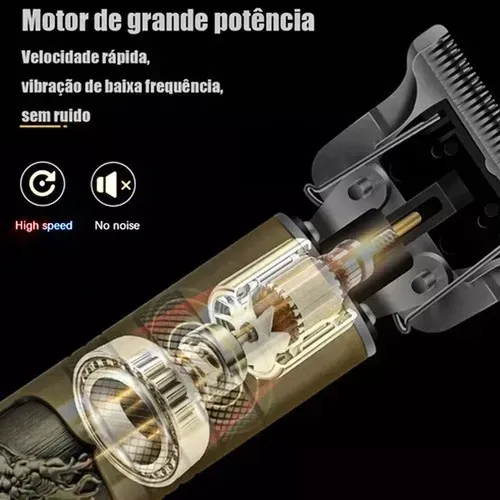 maquina de barba cabelo acabamento - recarregavel - buda - dl 1305 - daling
