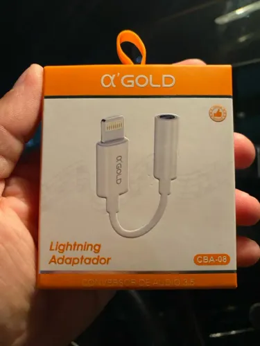 Adaptador Lightning para Áudio 3.5mm - ?'GOLD CBA-08