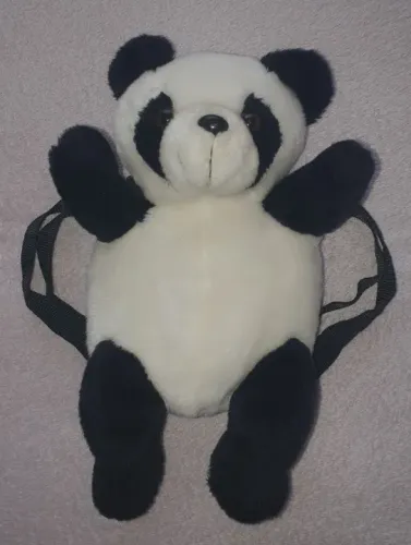 mochila panda de pelúcia para crianças 30cm/18cm