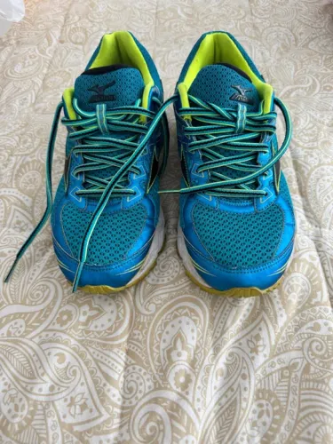 Tênis Mizuno Wave Última 8 P Azul e Verde - Tamanho 39