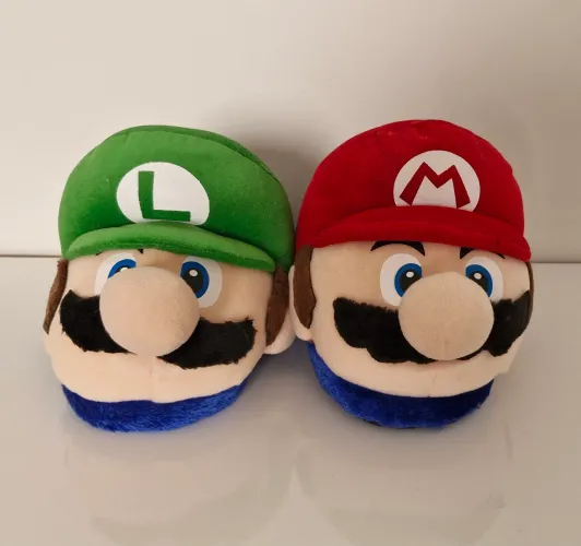 Pantufas Mario e Luigi - Importada dos EUA