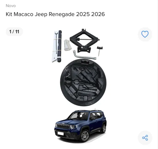 Kit Macaco Jeep Renegade 2025/2026