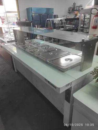 Bh buffet Gelopar aquecido e resfriado 