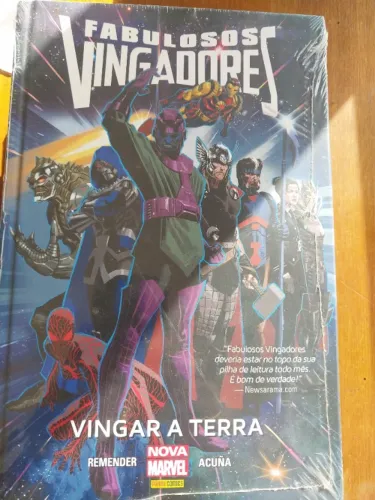 Hq fabulosos vingadores : vingar à terra caçadora,lacrado,panini