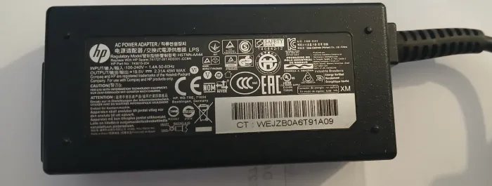 Carregador HP 45W 19.5V 2.31A modelo HSTNN-AA44
