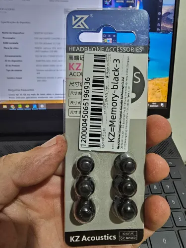 Ponteiras de silicone KZ Memory - Black - 3