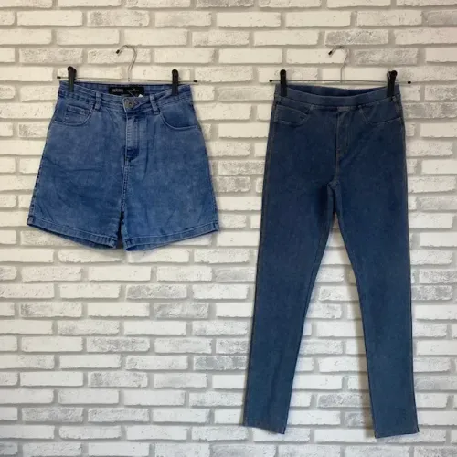 Kit Shorts Youcom Hot Pants + Calça Zara Legging Jeans Tamanho 36