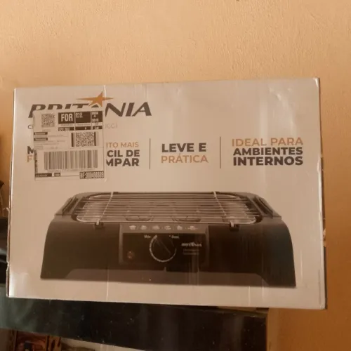 Churrasqueira elétrica na caixa