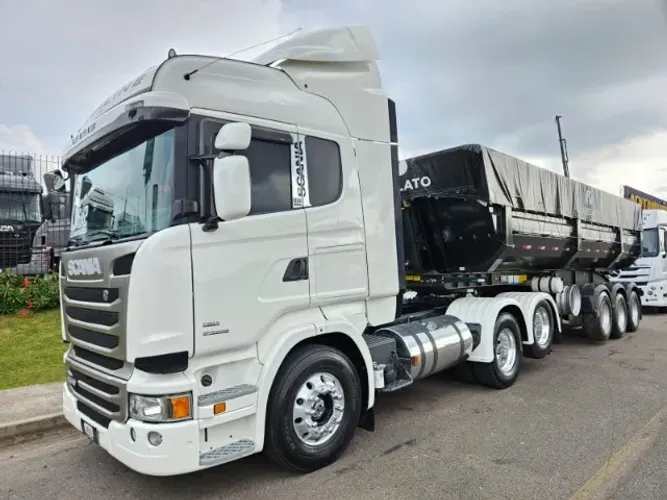 Scania R440 6x2 Highline ano18 Teto Alto Aut + Basculante Librelato 0km 30m³ ano 25 s/pneu