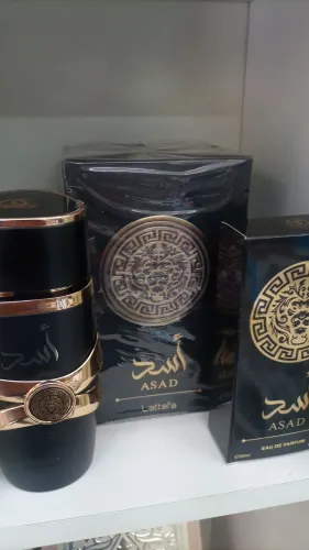 PERFUME ARABE ASAD BLACK 100 ML GANHE UM ASAD BLACK 50 ML 