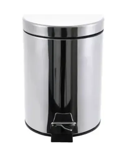 Lixeira Inox 12 Litros Com Pedal E Cesto Removível