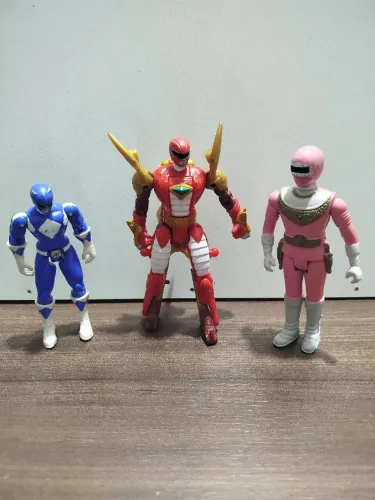 Bonecos Power Rangers Lote Misto Mighty Morphin Zeo e Battle Mode