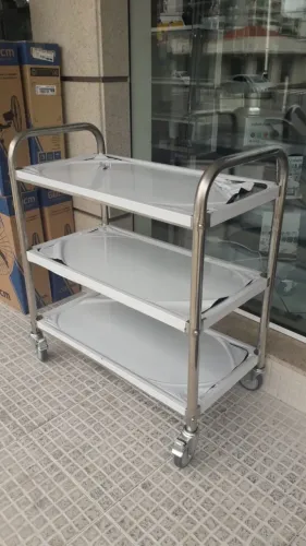 Carrinho Hotel 3 Prateleiras Inox - Urumax - Sadi