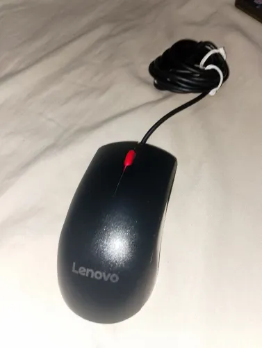 Mouse Lenovo Óptico com Fio