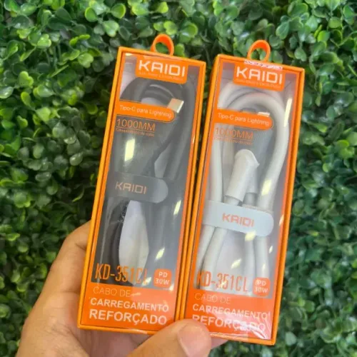 Cabo de carregamento reforçado Kaidi Tipo C para lightning