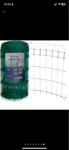 Tela de Jardim PVC - 10 metros