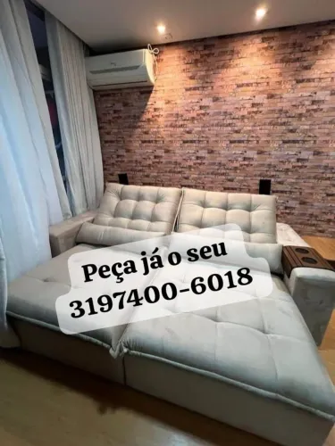 Sofá Retrátil e reclinável, premium luxo
