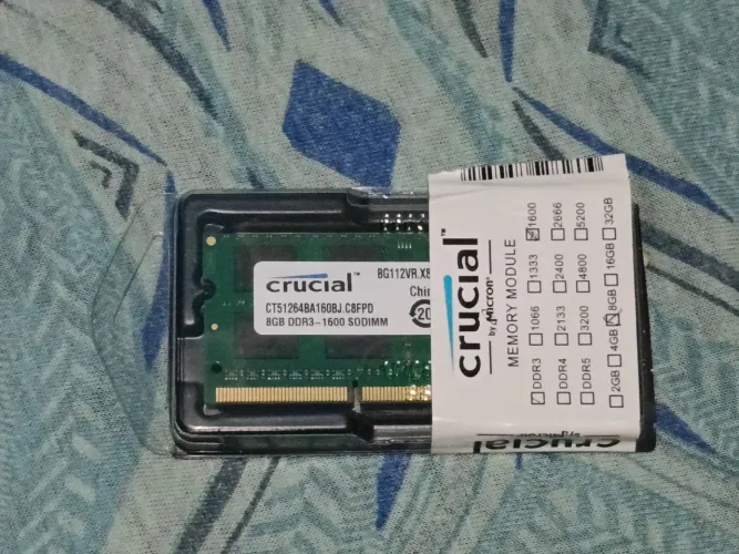 Memoria Ram de Notebook 8Gb DDR3