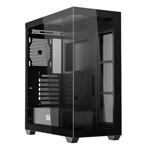 Gabinete Gamer Redragon Deflect Flow Black *Sem Fan Led* - ATX, Micro-ATX - WZetta