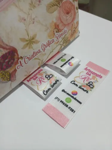 Etiquetas Personalizadas Artesanato da Rê - Com Amor