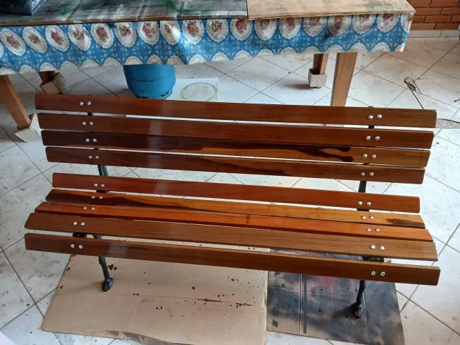 Fabrico banco de jardim pes cavalo 1,60mtrs novo por encomenda Barueri SP